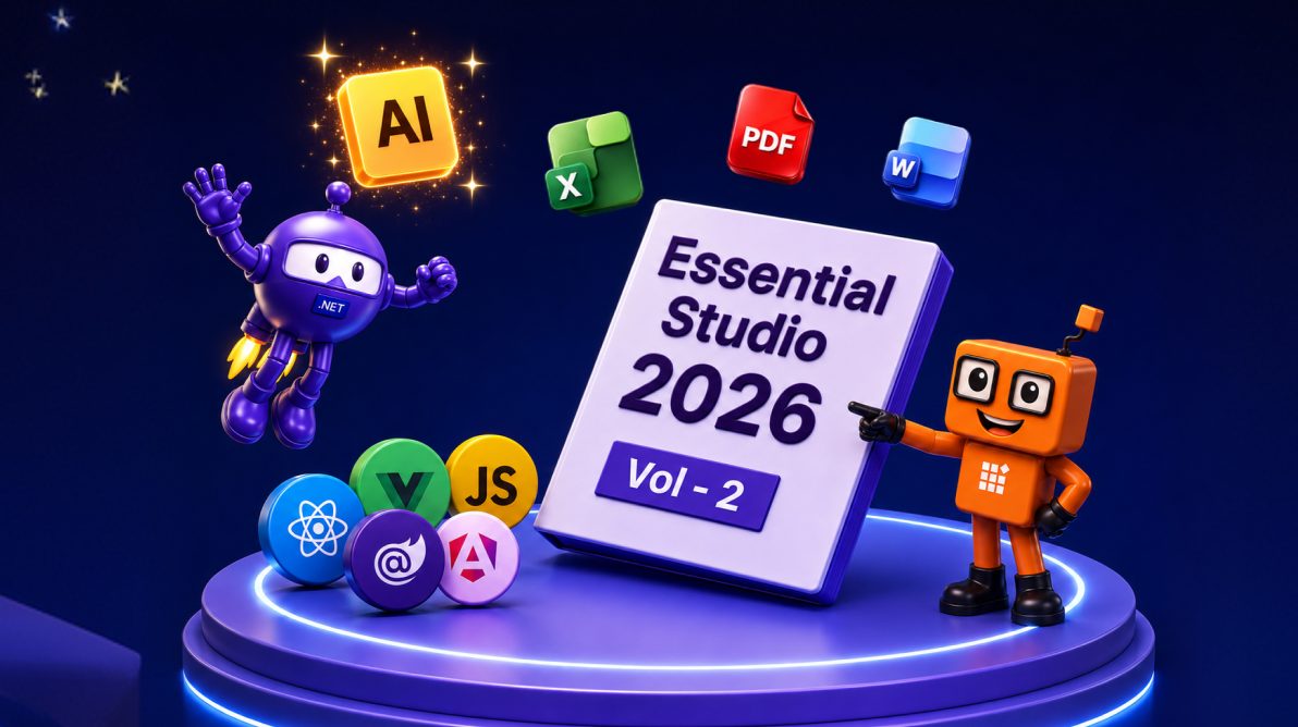 What’s New in Syncfusion Essential Studio 2026 Volume 2: AI Features, New SDKs, and Faster Components