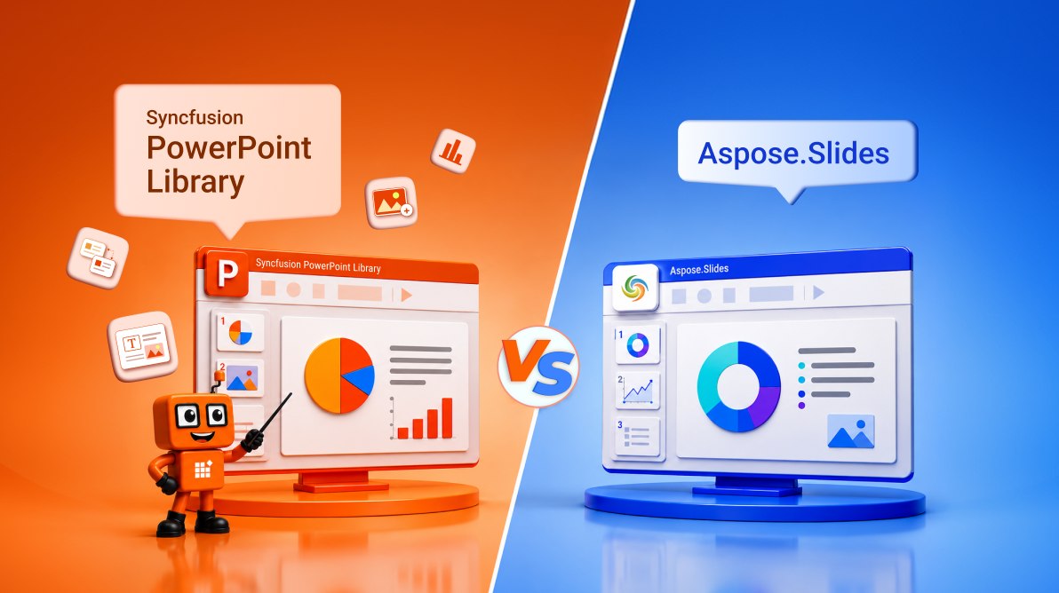 Syncfusion PowerPoint Library vs. Aspose.Slides: Which .NET PowerPoint Library Is Right for You?